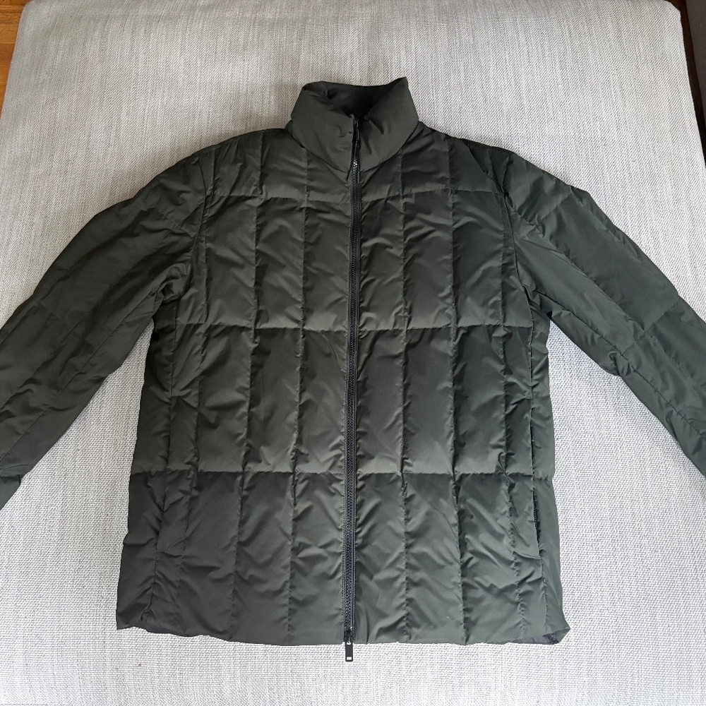Theory Green Down Puffer Jacket